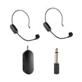 thumbnail image 2 of Wireless Lavalier Microphone Set With Head-Mounted Transmitter 2 of 12