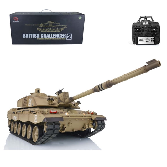 2.4G Henglong 1/16 Scale 7.0 Plastic Ver Challenger II RTR RC Tank Model 3908