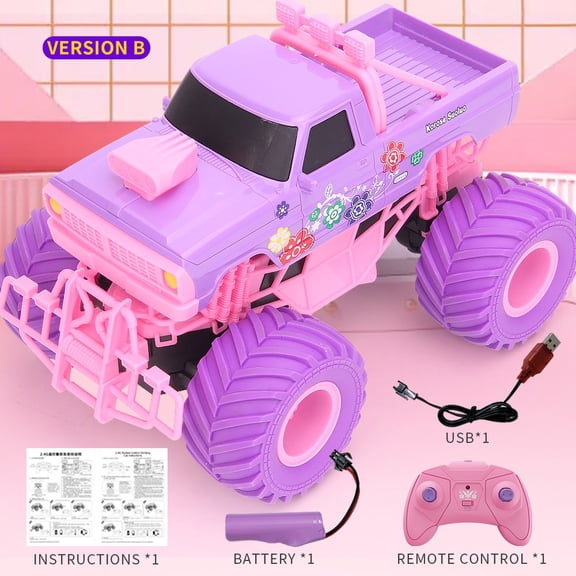 2.4G High Speed RC Drifting Car with 25 Yard Remote Control Off-Road Vehicle Model 22 Min Working Time Racing Truck Toy Battery Powered for Teens Q157-B Pickup B