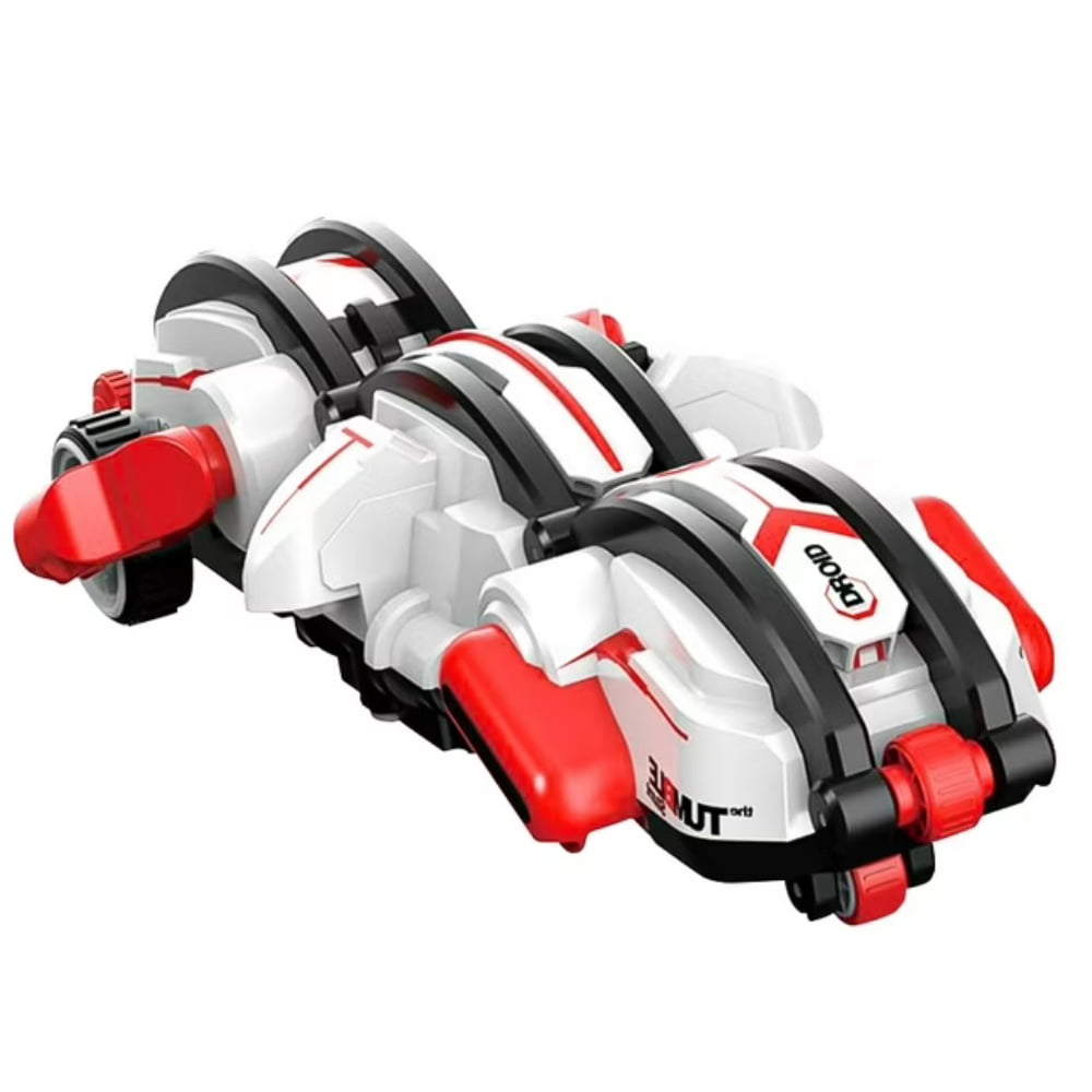 2.4G High Speed Remote Control Rolling Stunt Car Boys Toy,360 Degree Roll Deformation RC Racing Cars for Kids 3-12 Red