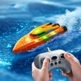 thumbnail image 1 of 2.4G Mini RC Stunt Boat Toys,360° Rotation LED Light Toys,USB Rechargeable Water Toys,Waterproof Capsize Recovery Toys,Multi-Speed Water Sailing Toys,Outdoor Water Play Gift Toys, 1 of 9