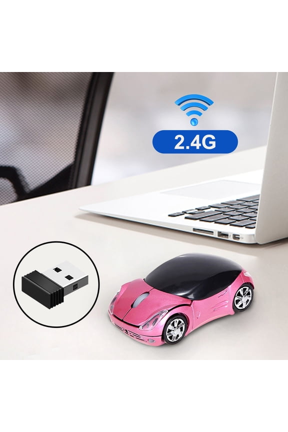 2.4G Mouse Car Mouse,with USB Reciver 1200DPI Optical Mouse for PC Computer Laptop Tablet, High Cute Mouse