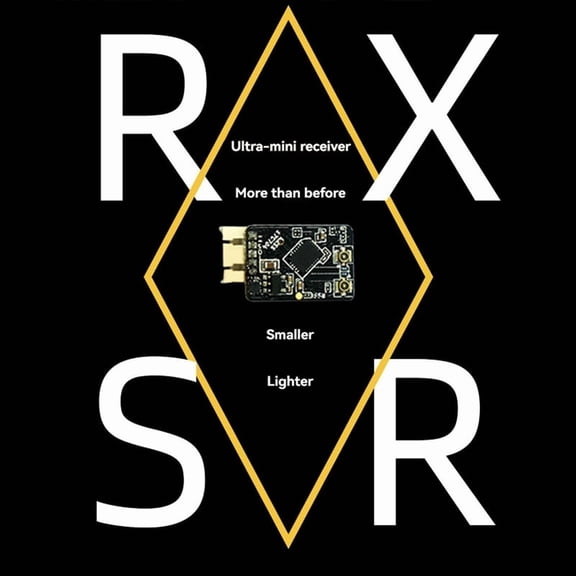 2.4G R-XSR Receiver 16 SBUS/8 CPPM 16CH Ultra Mini Receiver Support Smart Port Data Backhaul Function for RC FPV Drone