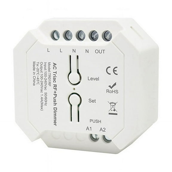 2.4G RF Triac Dimmer LED Controller Smart Dimmer Support Smart APP RF Remote Control AC100V-240V B