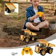 thumbnail image 1 of 2.4G Remote Control Dump Truck Simulation Model | 1:22 Scale Large RC Construction Vehicle | Sound Effects | Lifting Bed | USB Rechargeable | 15m Range | 27x15.5x15cm | Includes Controller, 1 of 6