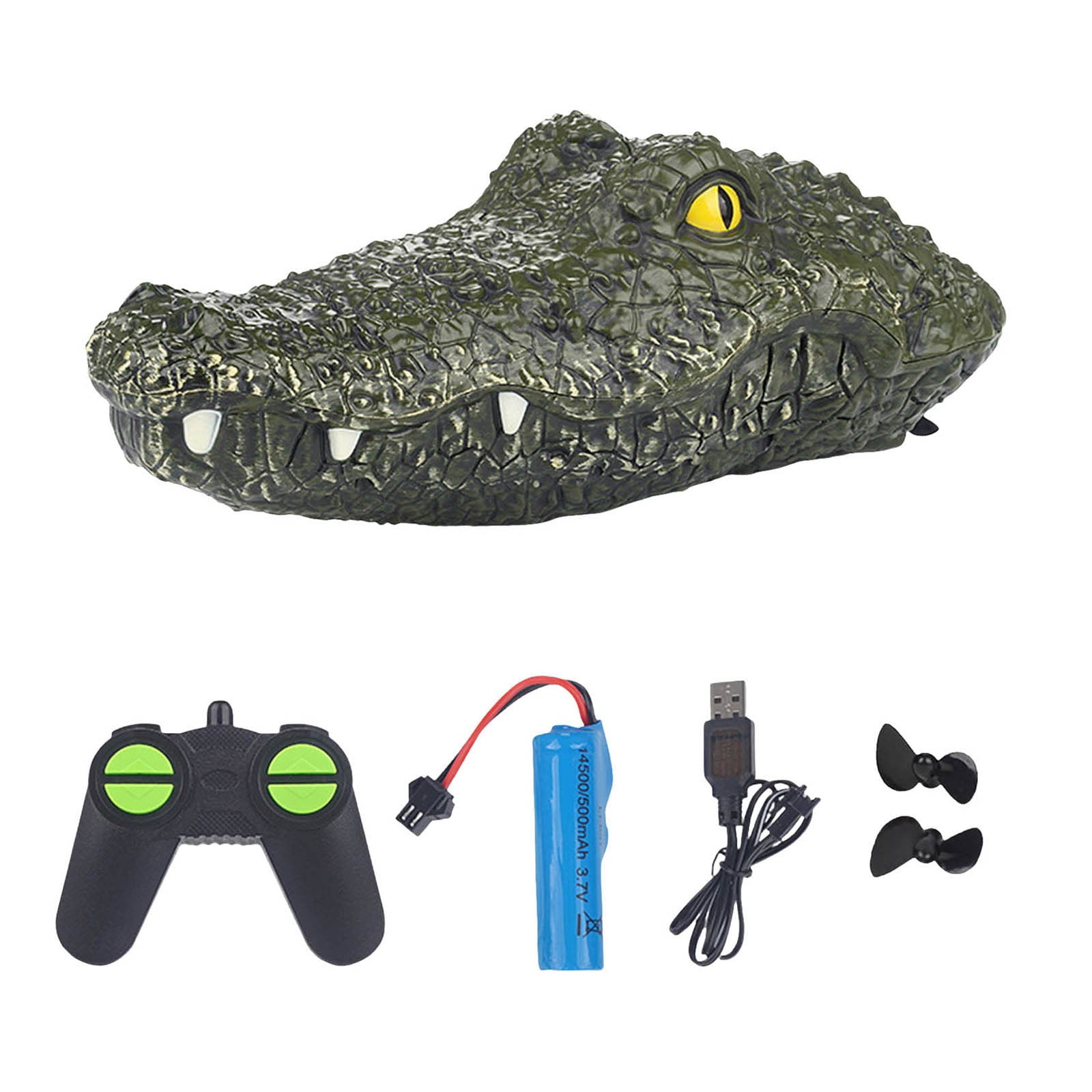 2.4G Remote Control Floating Alligator Head Water Toy - High-Speed RC ...