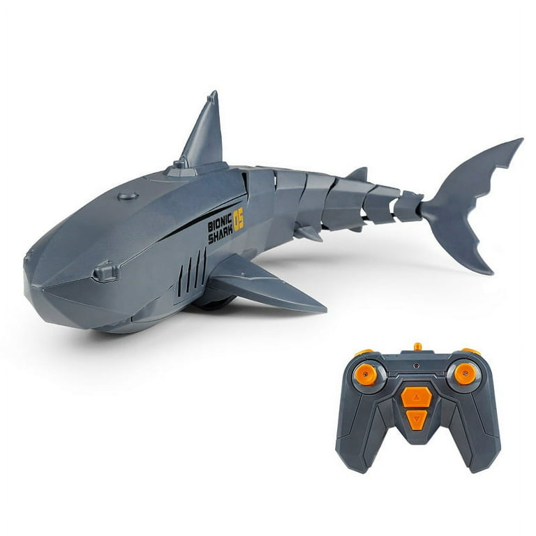 2.4G Remote Control Shark Toy 1 18 Scale High Simulation Shark Shark for Swimming Pool Bathroom Great Gift RC Boat Toys for 5 Year Old Boys and Girls