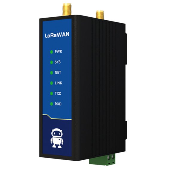 2.4G SX1302 Lora Wan Half Duplex Wireless Modem E870 27dbm Distance 3KM PA+ Remote Ugrade NTP DC 8-28V 470MHz