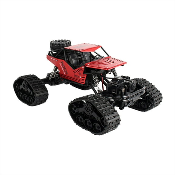 2.4G Tracked Off-Road Remote Control Car Electric Toy Car with Changeable Tires 1/16 Scale Anti-Fall and Crash-Proof RC Vehicle 4WD All-Terrain Climbing RC Buggy
