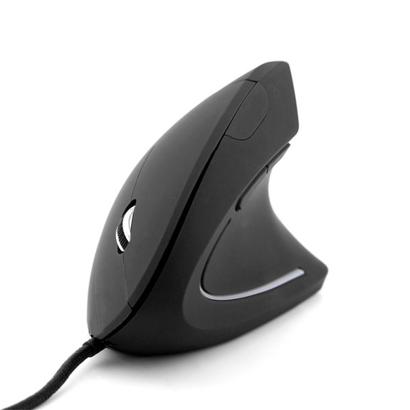 2.4G Wire Vertical Optical Mouse, Anti-Fatigue Wrist Pain Relief Quiet Click Computer Mice, Long Distance Stable Plug and Play Right Hand Mouse, Suitable for Laptop PC Windows System, 1 Pack