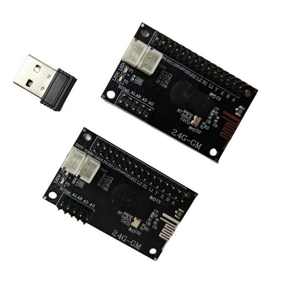 2.4G Wireless 2 Players Arcade USB Arcade Zero Delay Joystick Encoder PCB Board for Diy Arcade Game Console Parts