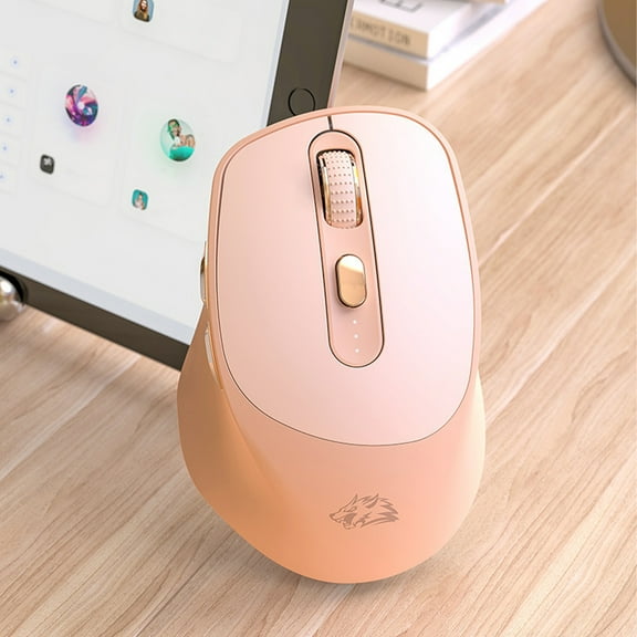 2.4G Wireless And Bluetooth Two Mode Connection Battery Display 5-speed DPI Adjustment Type-C Fast Charging Silent Office Gaming Mouse