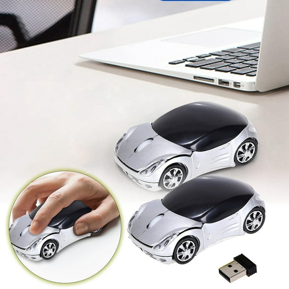2.4G Wireless Car Shaped Mouse with USB Receiver Novelty Optical Mouse for Laptop PC Office