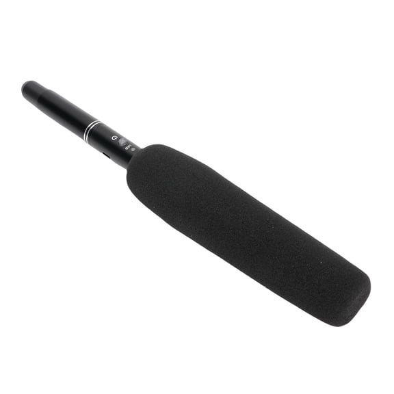 2.4G Wireless Condenser Interview Microphone Professional Cardioid Vocal Mic with Hot Shoe Mount and Windshield Foam Cap Compatible with DSLR Camera Smart Phone Portable Video Audio Receiver