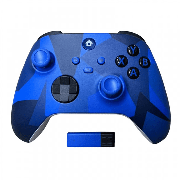 Wireless Game Controller for Xbox one Series X/S Console Joysticks with 2.4G Adapter Receiver for Windows PC Gamepad-Camouflage Dark Blue