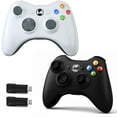 thumbnail image 1 of Bonadget Replacement for Xbox 360 Controller, Wireless Controllers Gamepad Upgraded Joystick Compatible with 360 & Slim, Windows 11/10/8/7 PC Controller（2-Pack）, 1 of 7