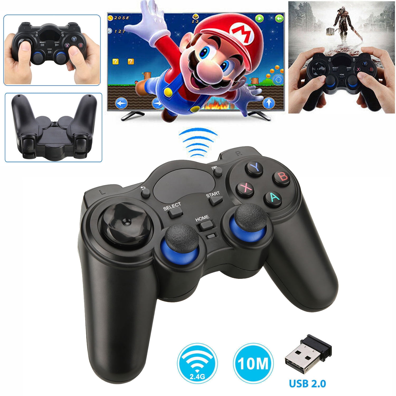 Isy Wireless Ps3 Gamepad Ic 4000 Bedienungsanleitung 2.4G Wireless Gaming Controller Gamepad Joystick PC Gamepads for PS3