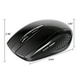 thumbnail image 1 of 2.4G Wireless Gaming Mouse TeqHome Wireless Optical Mouse with USB Receiver 3 Adjustable DPI 6 Buttons for PC Laptop Computer Macbook Black, 1 of 12