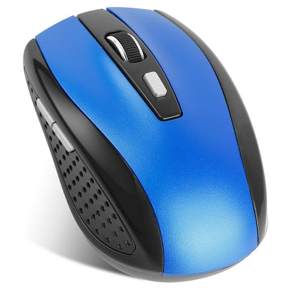 2.4G Wireless Gaming Mouse TeqHome Wireless Optical Mouse with USB Receiver 3 Adjustable DPI 6 Buttons for PC Laptop Computer Macbook Blue