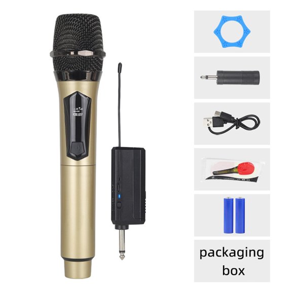2.4G Wireless Handheld Microphone – Rechargeable Dynamic Mic With Cardioid Pattern For Karaoke, Party, Live Show & Meeting