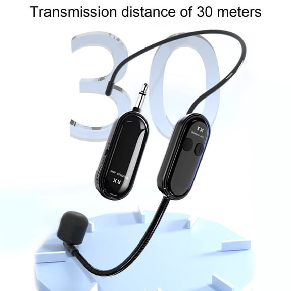 2.4G Wireless Microphone Headset Handheld Distance 98ft Range Microphone
