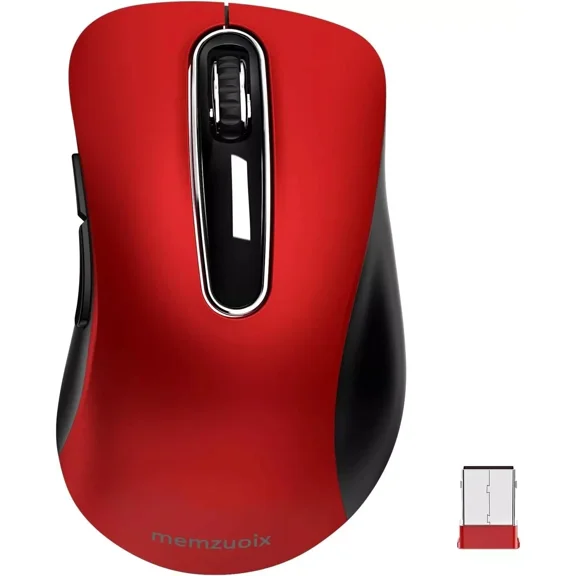 2.4G Wireless Mouse 1200 Dpi Mobile Optical Cordless Mouse With Usb Mint Red