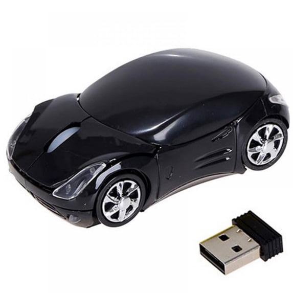2.4G Wireless Mouse Cool 3D Sport Car Shape Ergonomic Optical Mice with USB Receiver For PC Laptop Computer Kids Girls