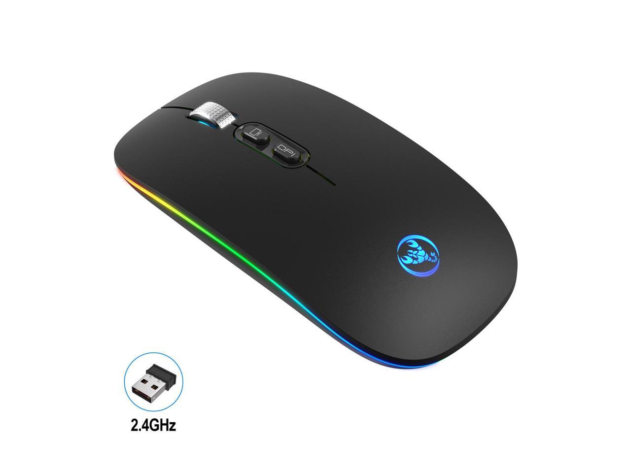 Built In Mouse 2.4G Wireless Mute Office Mouse 3 Adjustable DPI Built-in 500mAh ...