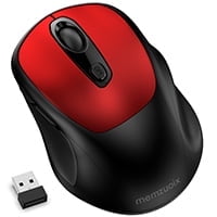 2.4G Wireless Optical Mouse – Ergonomic USB Receiver Mouse for Laptop, PC, Mac, Linux, 5 Buttons, 1200 DPI High-Speed Tracking, Rechargeable LED Mouse, Ambidextrous Comfort, Portable 10m Range
