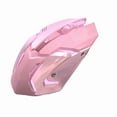 thumbnail image 1 of 2.4G Wireless Pink Mechanical Mouse Type-C Rechargeable Optical Ergonomic RGB Luminous Gaming Computer USB Mice For Laptop PC, 1 of 7