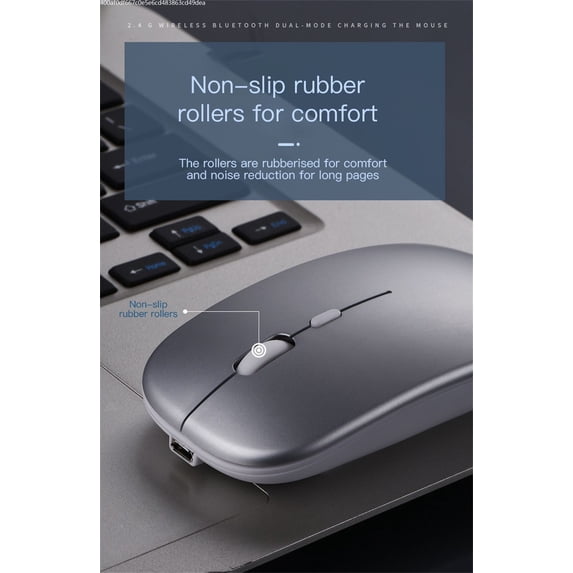 2.4G Wireless Rechargeable Charging Mouse Ultra-Thin Silent Mute Office Notebook Mice Opto-electronic For Home Office
