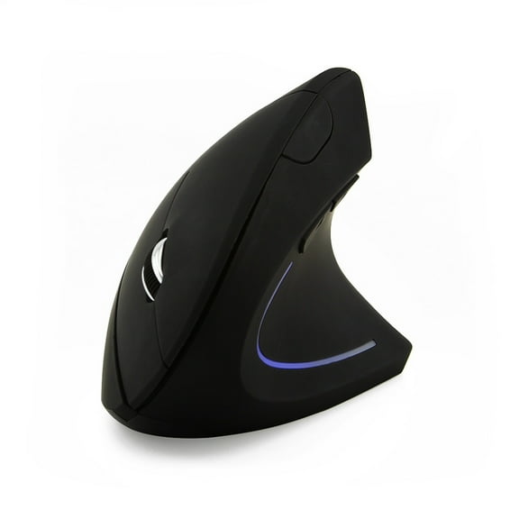 2.4G Wireless Vertical Optical Mouse, Anti-Fatigue Wrist Pain Relief Quiet Click Computer Mice, Long Distance Stable Plug and Play Right Hand Mouse, Suitable for Laptop PC Windows System, 1 Pack