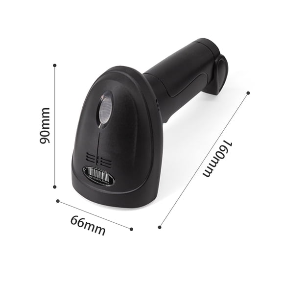 2.4G Wireless barcode scanner Reader 1D Barcode Scanner USB Wired Connection CCD Scanning Head for Paper and Screen Codes Compatible with Mac System for Supermarket Retail Library