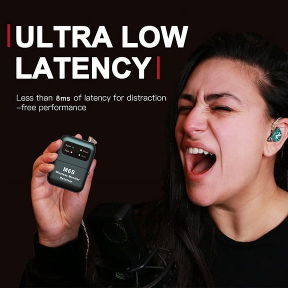 2.4G Wireless in Ear Monitor System Wireless IEM with Transmitter Receiver Automatic Pairing Professional in Ear Monitor