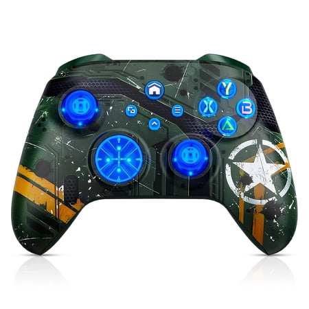 Turpow RGB Wireless Controller for Xbox One, Game Controller with WIFI Compatible with Xbox One S/X, Series X/S and PC, with Turbo, 3.5mm Audio Jack and Built-in 650mAh Rechargeable Battery