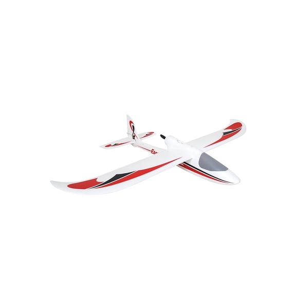 2.4GHz 4CH RC Glider Airplane RTF 1280mm Wingspan Fixed Wing Aircraft With Pusher Propeller, EPP Foam Airframe And Brushless Power For Outdoor Flying Hobbyists- No Reflex + JST Connector/RTF Version