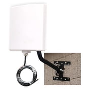 Outdoor WiFi Panel Antenna, 2.4GHz 5GHz Dual Band Directional Antenna Kit with 5m Cable for Routers and Cameras
