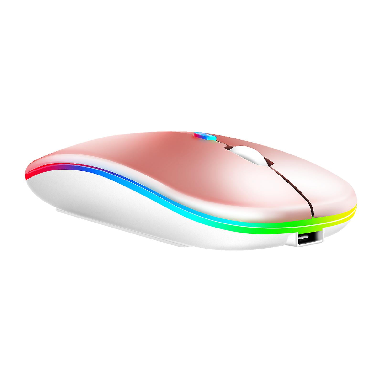 2.4GHz Bluetooth Wireless Optical Mouse USB Rechargeable RGB Mice for