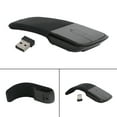 thumbnail image 1 of 2.4GHz Foldable Arc Touch Wireless Mouse Optical Mice With USB Receiver Black, 1 of 9