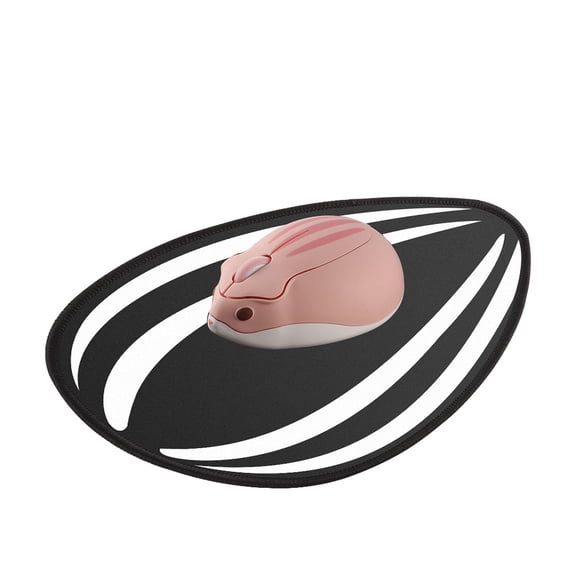 2.4GHz Pink Wireless Mouse 1200DPI Ergonomic Optical USB Mouse Cute Hamster Shape Mice For Kids Laptop PC Gifts with Mouse Pad