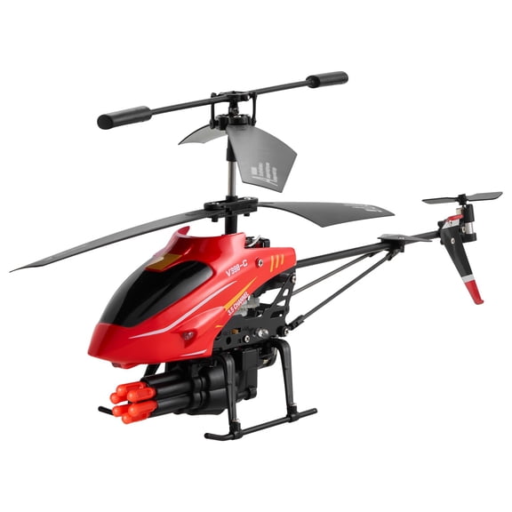 2.4GHz RC Helicopter with Shooting Mode,3.5 Channel Remote Control Airplane for Teens,Altitude Hold,One-Key Takeoff/Landing&LED Lights,Toys for Ages 14+