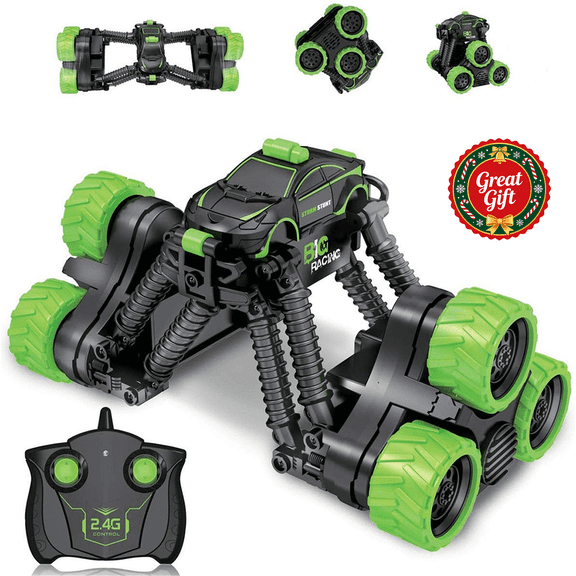 2.4GHz Remote Control Transformable Stunt Climbing Car, Adjustable Chassis Off-Road RC Vehicle, Rechargeable Kids Outdoor Toy, Christmas Birthday Holiday Gift for Boys Girls Ages 6 +