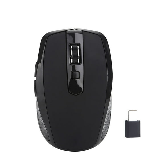 2.4GHz Type C Wireless Mouse - 3 Adjustable DPI (800/1200/1600), 6 Buttons, Ergonomic Design, for MacBook/USB-C Devices