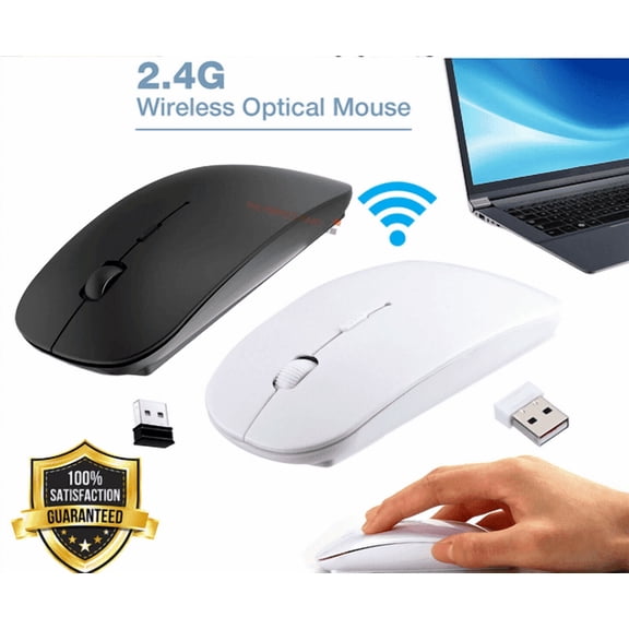 2.4GHz USB Wireless Optical Mouse Mice For Apple Mac Macbook Pro Air PC