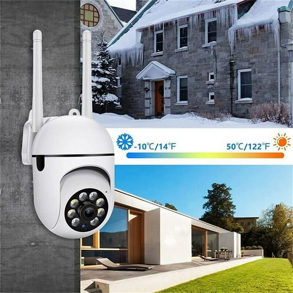 , 2.4GHz WiFi Cameras for Home Security, 1080P Dome Surveillance 360 View, 2-Way Audio