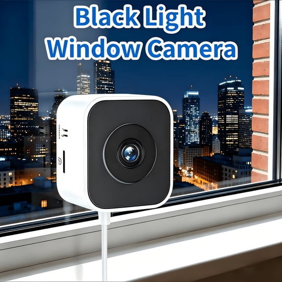 2.4GHz WiFi window camera. Built with AI motion detection and starlight color night vision, it supports 24/7 recording, emergency access and US cloud storage, with easy installation.