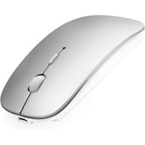 2.4GHz Wireless & Bluetooth Dual Mode Slim Silent Rechargeable Mouse