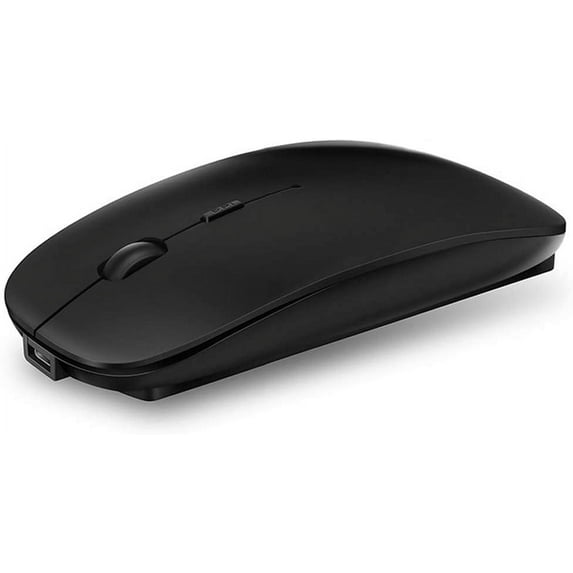2.4GHz Wireless Bluetooth Mouse, Dual Mode Slim Rechargeable Silent USB Mouse