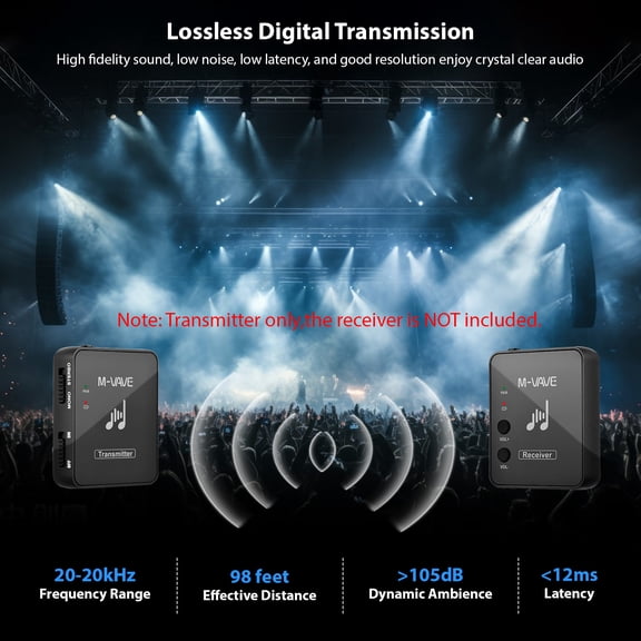 2.4GHz Wireless Earphone Monitor Receiver M WP-10 Professional Wireless Ear Back Transmitter for Studio Monitoring