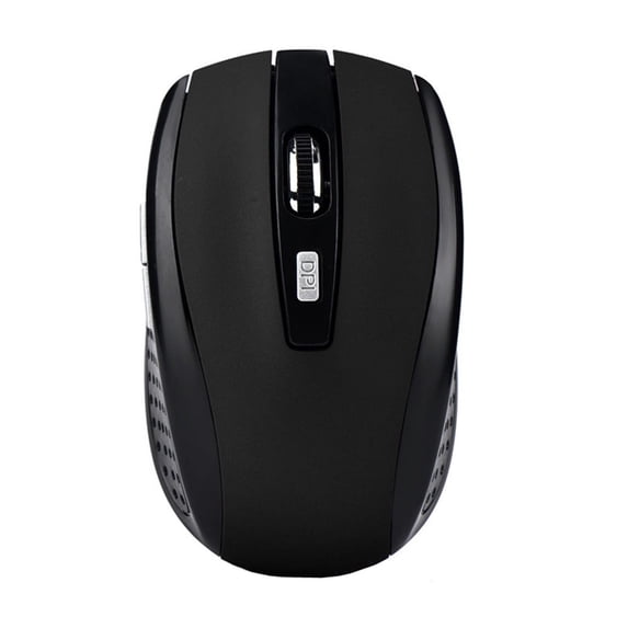 2.4GHz Wireless Gaming Mouse 6 Programmable Buttons Ergonomic Optical Computer Mouse USB Nano Receiver Adjustable DPI Wireless Mice for Laptop PC Desktop Office Gaming Black